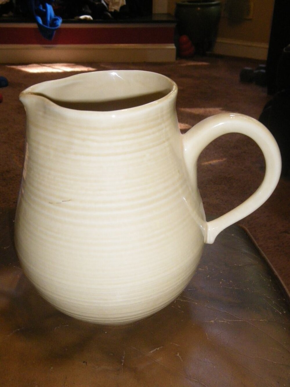 Vintage Medium Sized Ceramic Pitcher F USA